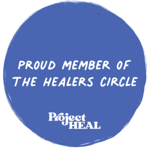 we are members of the healers circle with Project Heal for eating disorder treatment